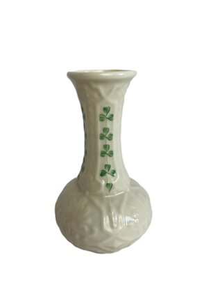 Belleek Shamrock Pattern Bud Vase