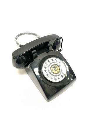 Modern Style Black Rotary Style Phone