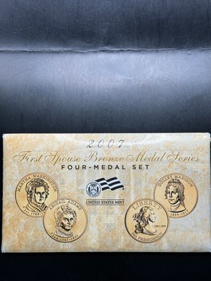 2007 First Spouse Bronze Medal Series Four Medal Set