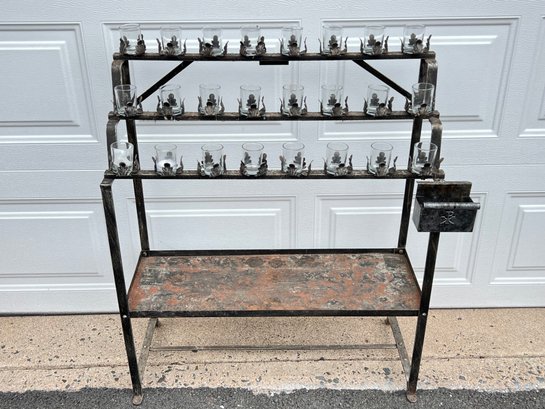 Wrought Iron Church Votive Candle Holder