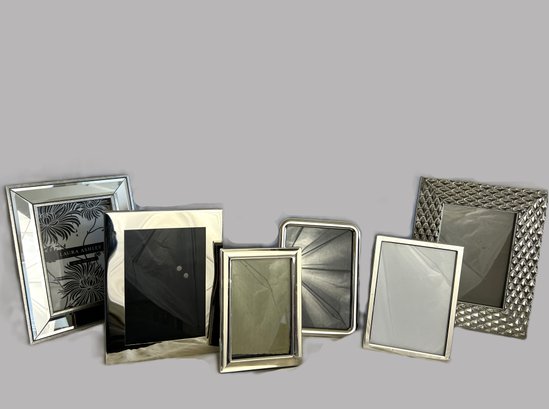 Grouping Of Six Silverplate & Silver Tone Picture Frames