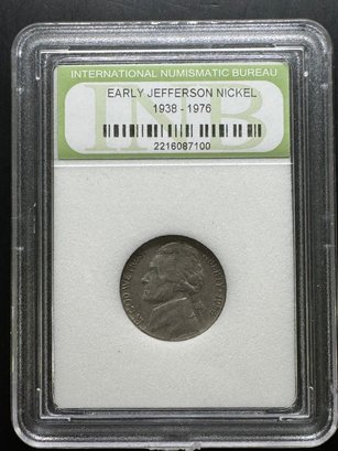 International Numismatic Bureau 1954 Jefferson Nickel