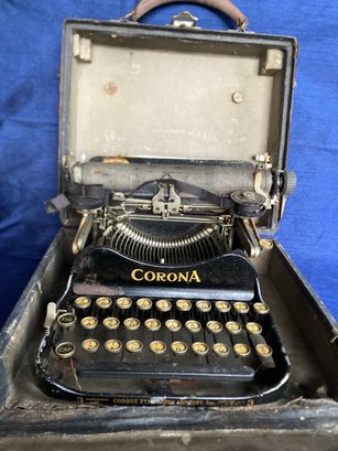 Antique Early 1920's Corona #3 Travel Typewriter Company Inc. Groton NY USA
