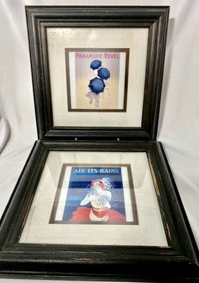 Pair Of Framed Art Pieces