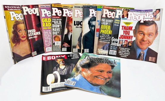 13 1980s & 1990s  Magazines Marking Celebrity Deaths, Mostly People Magazine