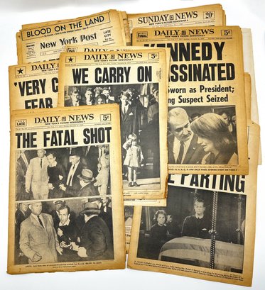Over 10 1960s Newspapers, Mostly About JFK & RFK's Assassinations