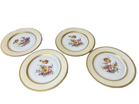 Set Of Four P.T. Bavarian Porcelain Plates