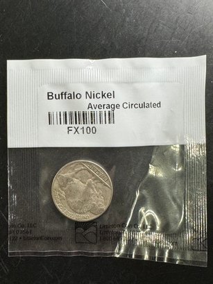 1936 Buffalo Nickel Average Circulation In Littleton Package