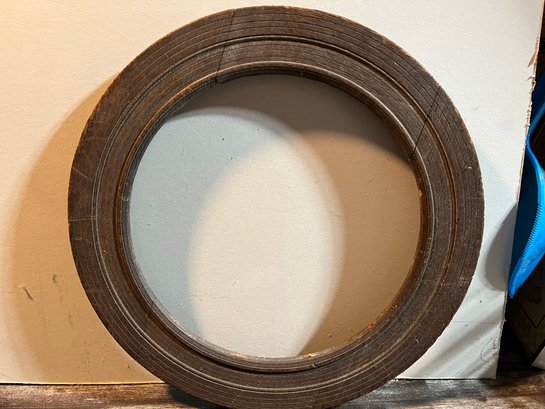 Rustic Round Wooden Frame