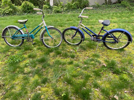 Pair Of Vintage Columbia Rambler Kids Bikes
