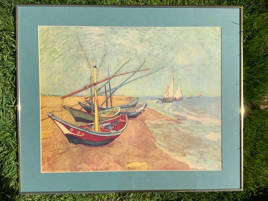 Vincent Van Gogh, 'Boats At Saints Maries', Print