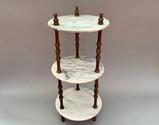 3 Tier Marble Plant Stand