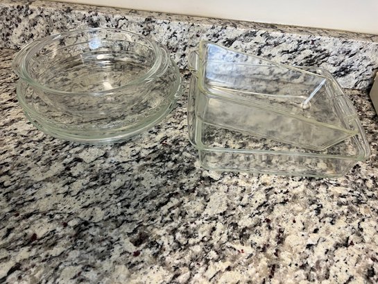 Clear Pyrex Grouping