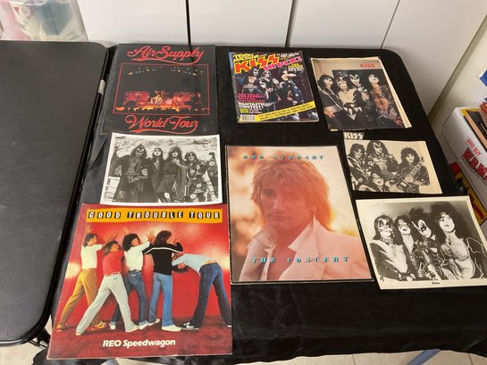 Lot Of Vintage Concert Books And Pictures