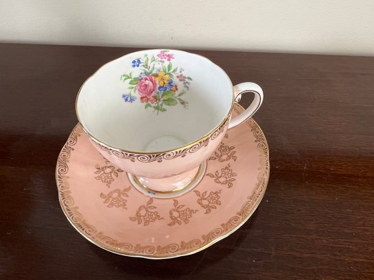 Pink Royal Standard Fine English Bone China Teacup & Saucer Set