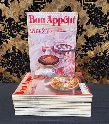 Vintage Early 1990-1991 Back Issue Of Bon Appetit Magazine