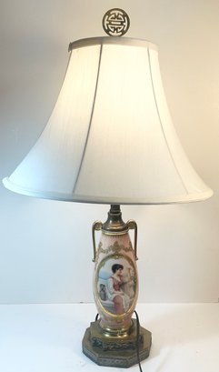 Vintage Renaissance Style Portrait Table Lamp
