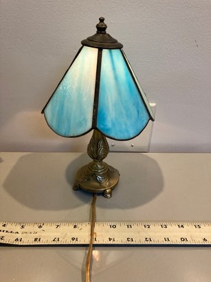 L&L WMC -MINI Stained Glass Table Lamp Vintage