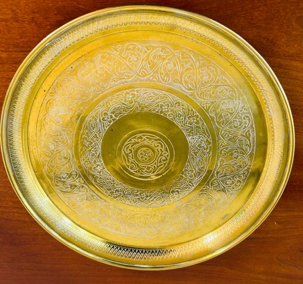 Brass Tray Made In India 11' Diameter