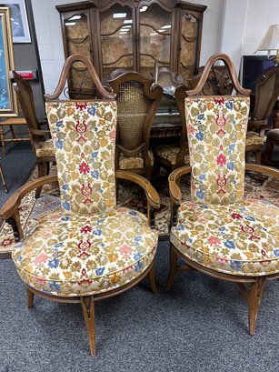 Pair Of Unique And Quirky Mid Century   Chairs