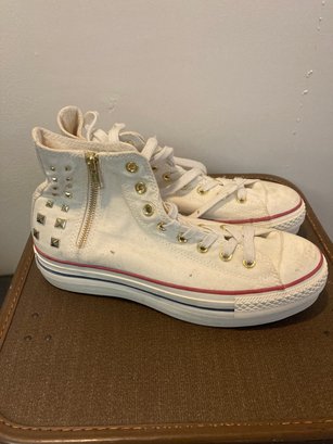 Converse Platform Studded Sneakers Womens Size 10 Mens 8