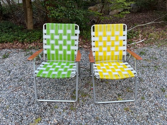 Pair Of Vintage Lawn Chairs