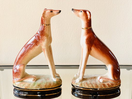 Vintage Pair Of Fritz & Floyd Whippets