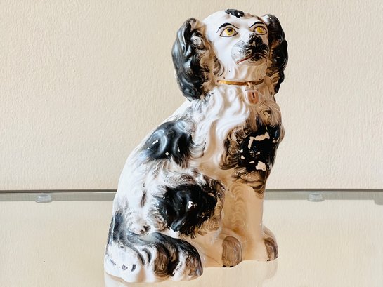 Cavalier King Charles Spaniel Antique Porcelain Figurine