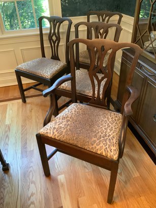 Four Chippendale Style Chairs