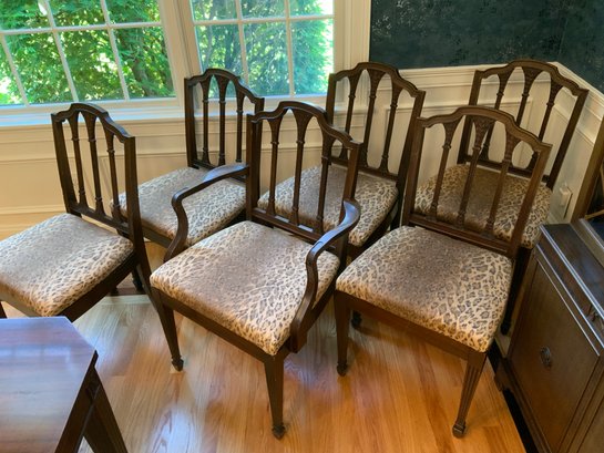 Six Sheraton Style Chairs