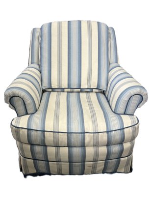 Stanford Furniture Blue Striped Armchair