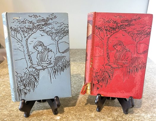 Two Turn Of The Century Childrens Hardcover Books-Little Rosebud By Harraden And Rosy By Mrs. Molesworth