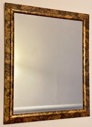 Hand Painted Wood Wall Mirror