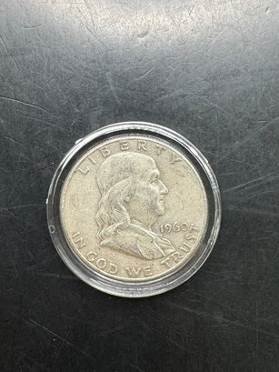 1960 Benjamin Franklin Silver Half Dollar