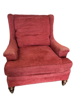 The Wakefield Collection Ltd. Red Corduroy Armchair