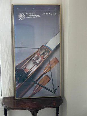 Original 1984 Los Angeles Olympics Rowing Poster