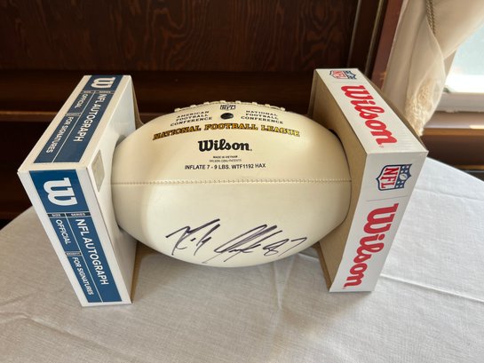 Signed Ron Gronkowski Autographed Official NFL Autograph Football