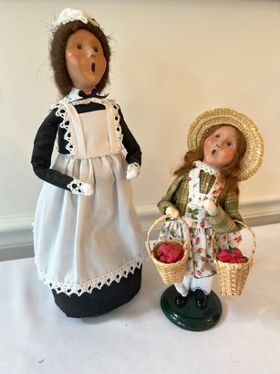 The Carolers - House Maid And Girl With Fruit Baskets