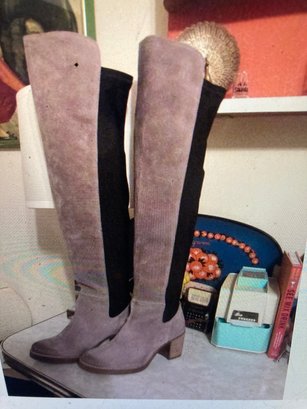 Free People Sixty Seven Landry Tall Suede Boots Size 37 7 NWOB