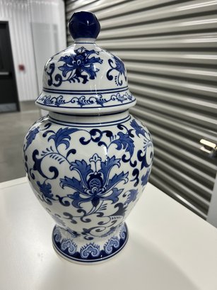 Blue & White Chinoiserie Ginger Jar