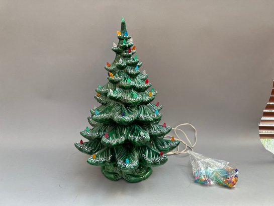 Large Vintage Ceramic Christmas Tree