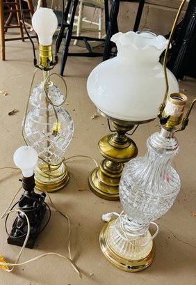 Lot Of 4 Lamps