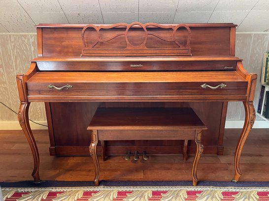 Baldwin Acrosonic Upright Piano Model 2056A In Mahogany With Matching Bench * Needs To Removed By Professional