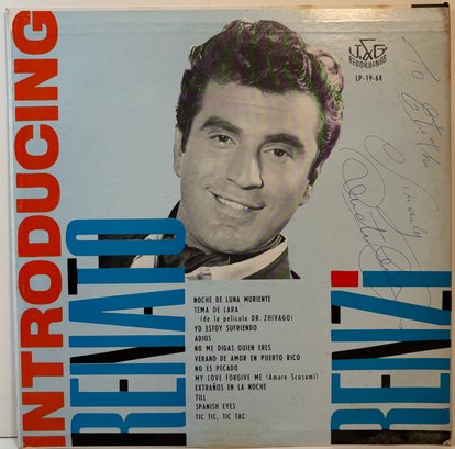 Autographed? Introducing Renato Renzi Vinyl