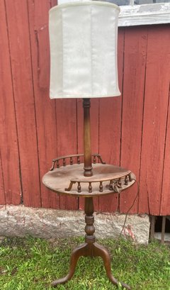 All Wood Standing Floor Lamp