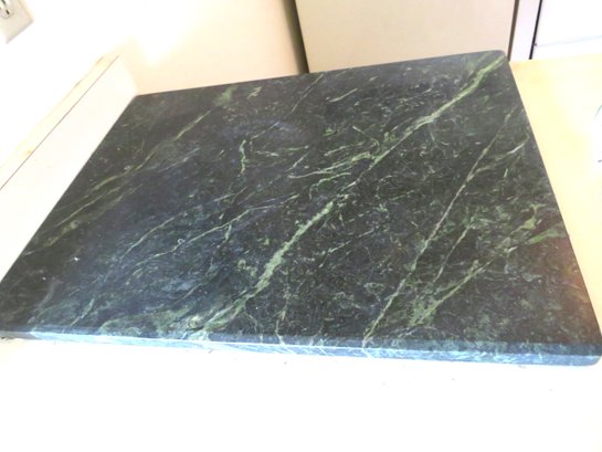 Square Thick Green Marble Slab