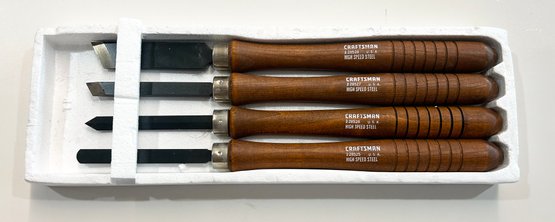 Lot 2 Of Craftsman High Speed Steel Wooden Chisels