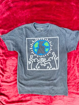 Collectable Keith Haring Printed T-shirt Size L