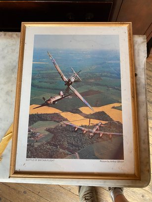 Framed Print Of A Photograph Of  'Battle Of Britain Flight'