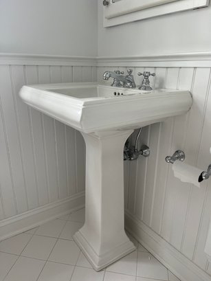 A Kohler Memoir Pedestal Sink - Bath 2C